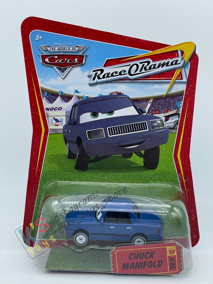 DISNEY PIXAR CARS BY MATTEL, CHUCK MANIFOLD - RACE ORAMA SERIES - BNIP