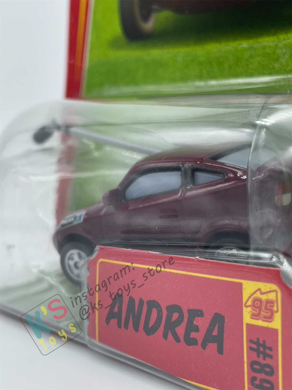 DISNEY PIXAR CARS BY MATTEL, ANDREA - RACE ORAMA SERIES - BNIP