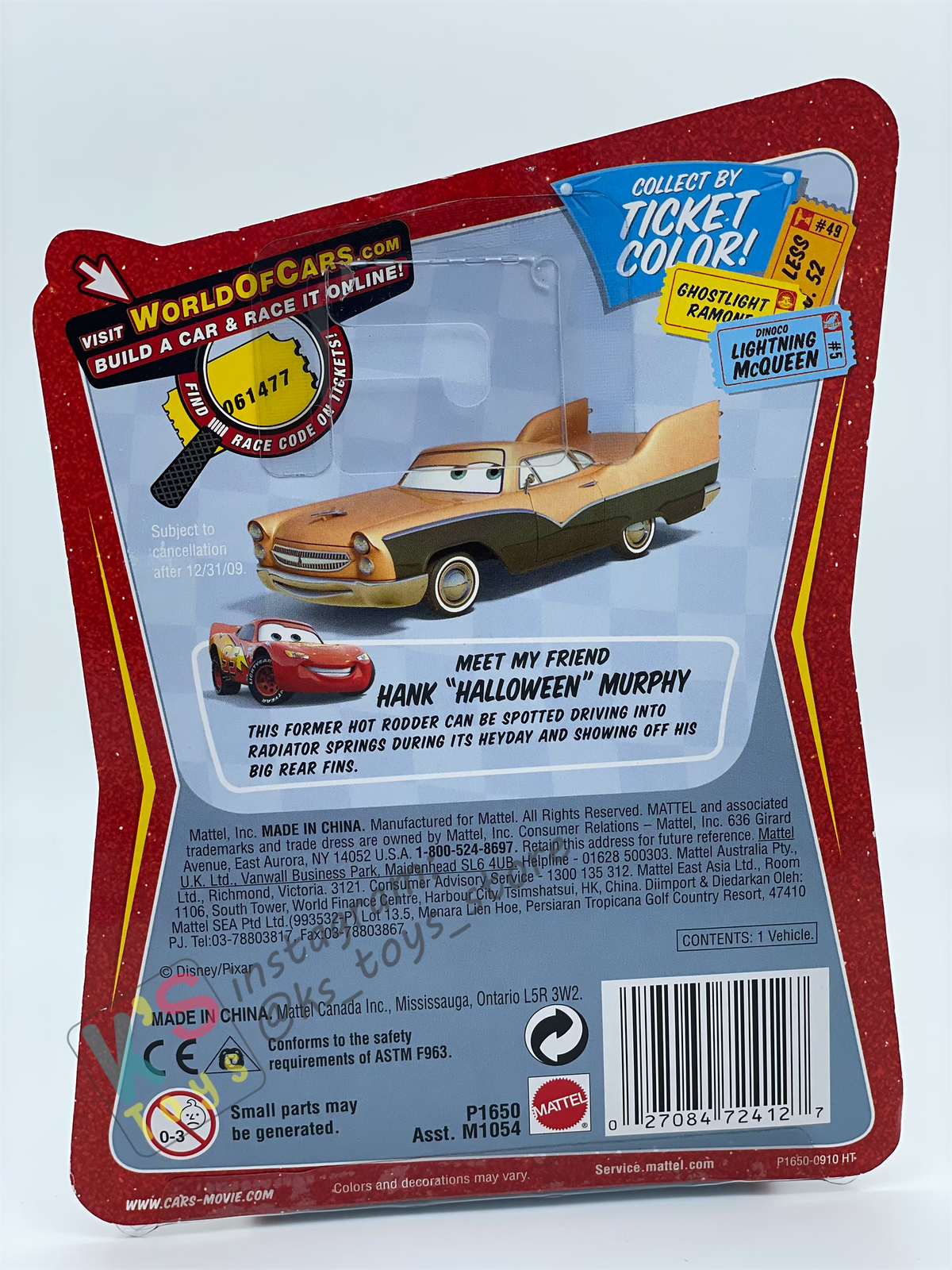 DISNEY PIXAR CARS BY MATTEL, ANDREA - RACE ORAMA SERIES - BNIP