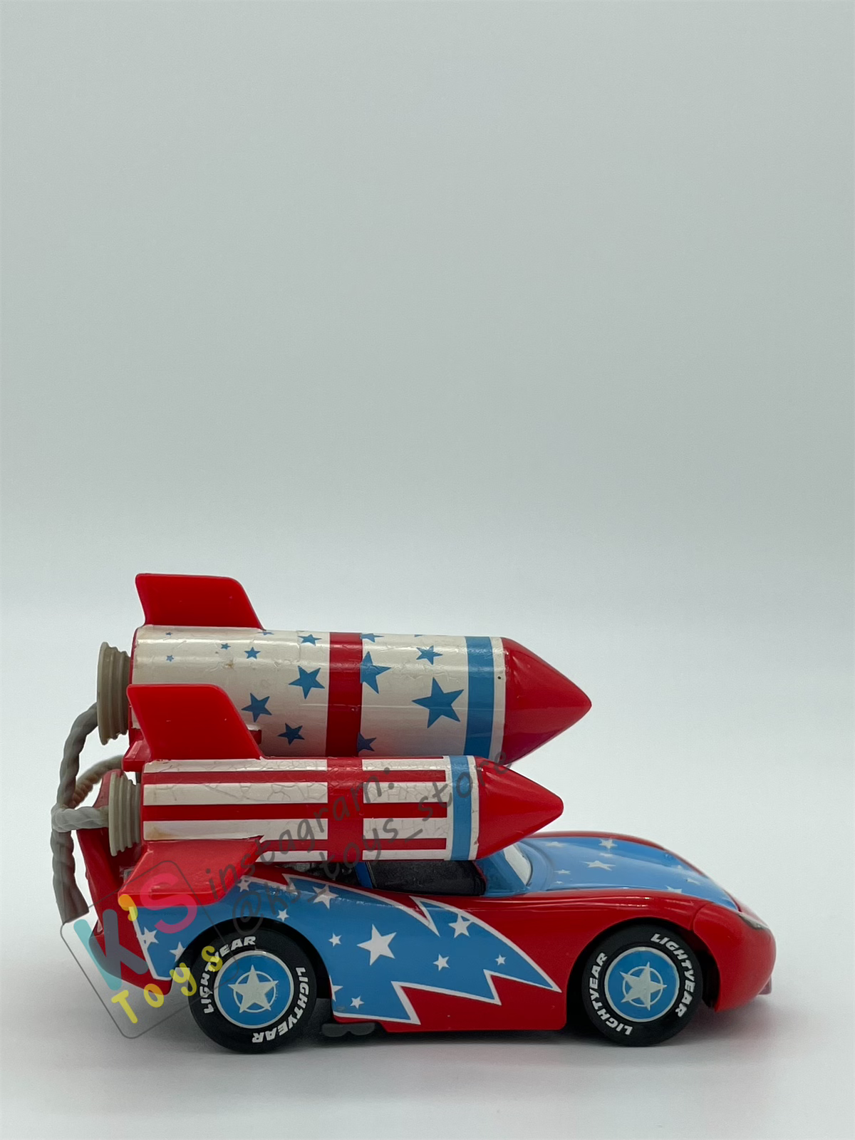 PRE-OWNED / LOOSE DISNEY PIXAR CARS - "DAREDEVIL LIGHTNING MCQUEEN WITH TEETH" - MATER THE GREATER 4-PACK - DISPLAYED CONDITION