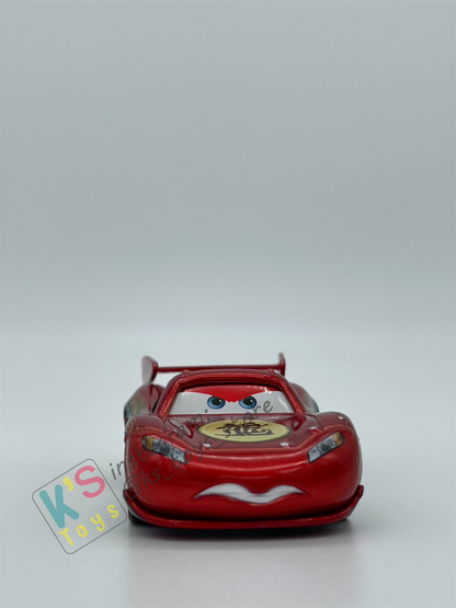 PRE-OWNED / LOOSE DISNEY PIXAR CARS - "DRAGON LIGHTNING MCQUEEN WITH METALLIC FINISH" - CARSTOON SERIES - DISPLAYED CONDITION