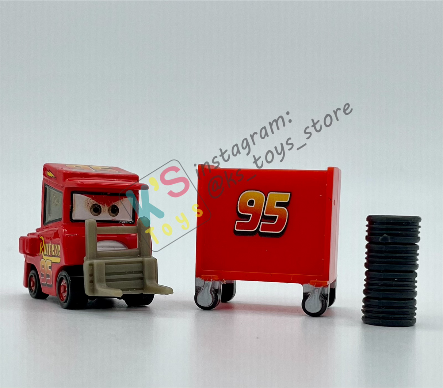 PRE-OWNED / LOOSE DISNEY PIXAR CARS - "MY NAME IS NOT CHUCK" - THE WORLD OD CARS SERIES - HAS FEW MARKS FROM FACTORY
