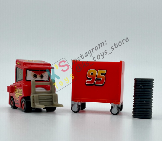 PRE-OWNED / LOOSE DISNEY PIXAR CARS - "MY NAME IS NOT CHUCK" - THE WORLD OD CARS SERIES - HAS FEW MARKS FROM FACTORY