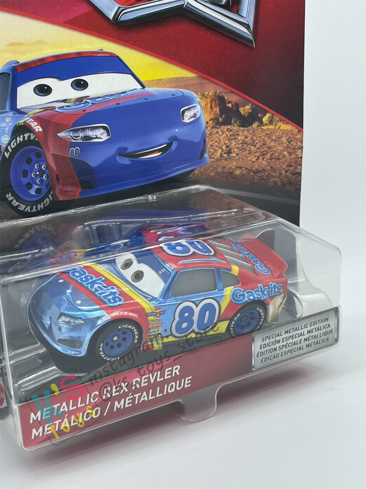 DISNEY PIXAR CARS "METALLIC REX REVLER" SCAVENGER HUNT SERIES - BNIP