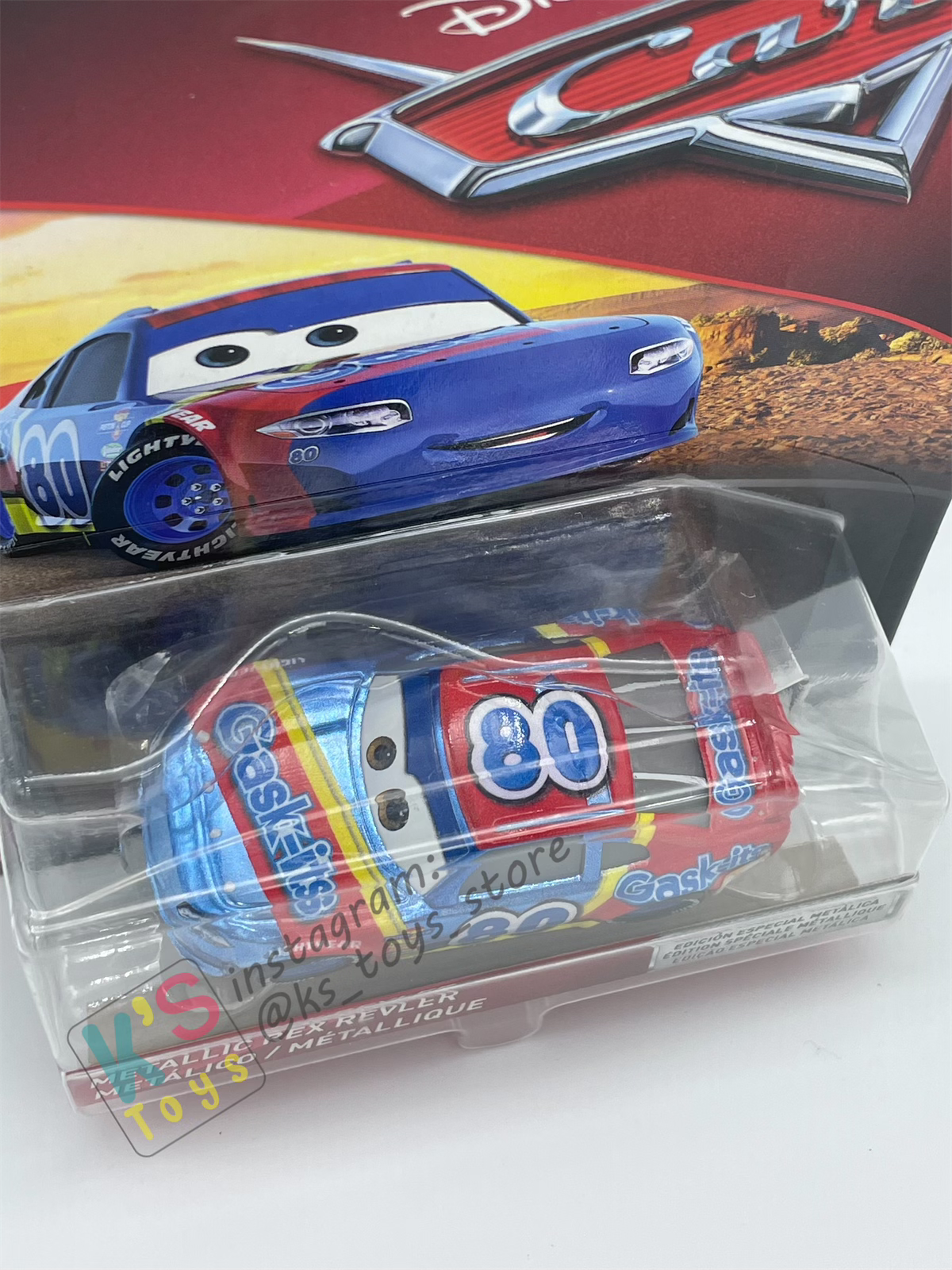 DISNEY PIXAR CARS "METALLIC REX REVLER" SCAVENGER HUNT SERIES - BNIP