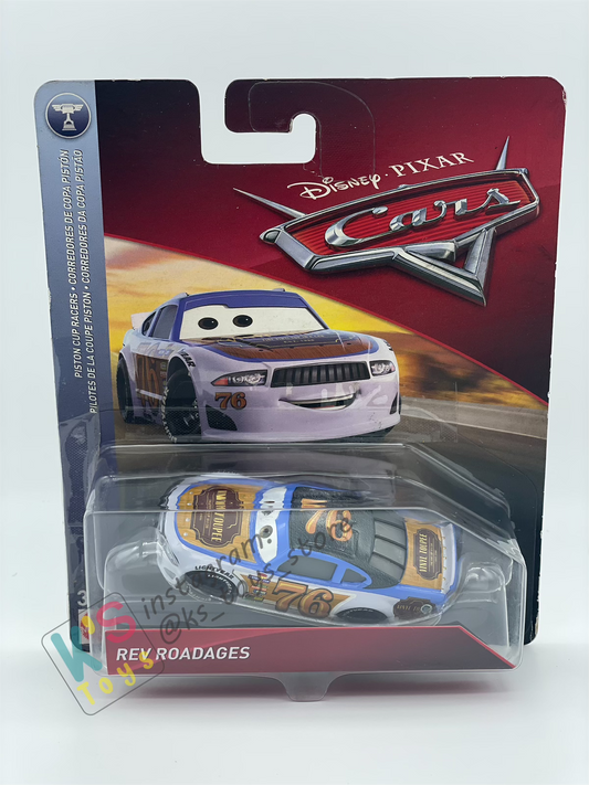 DISNEY PIXAR CARS "REV ROADAGES" PISTON CUP RACERS SERIES - BNIP (BLISTER SIGN OF RE-SEALED)