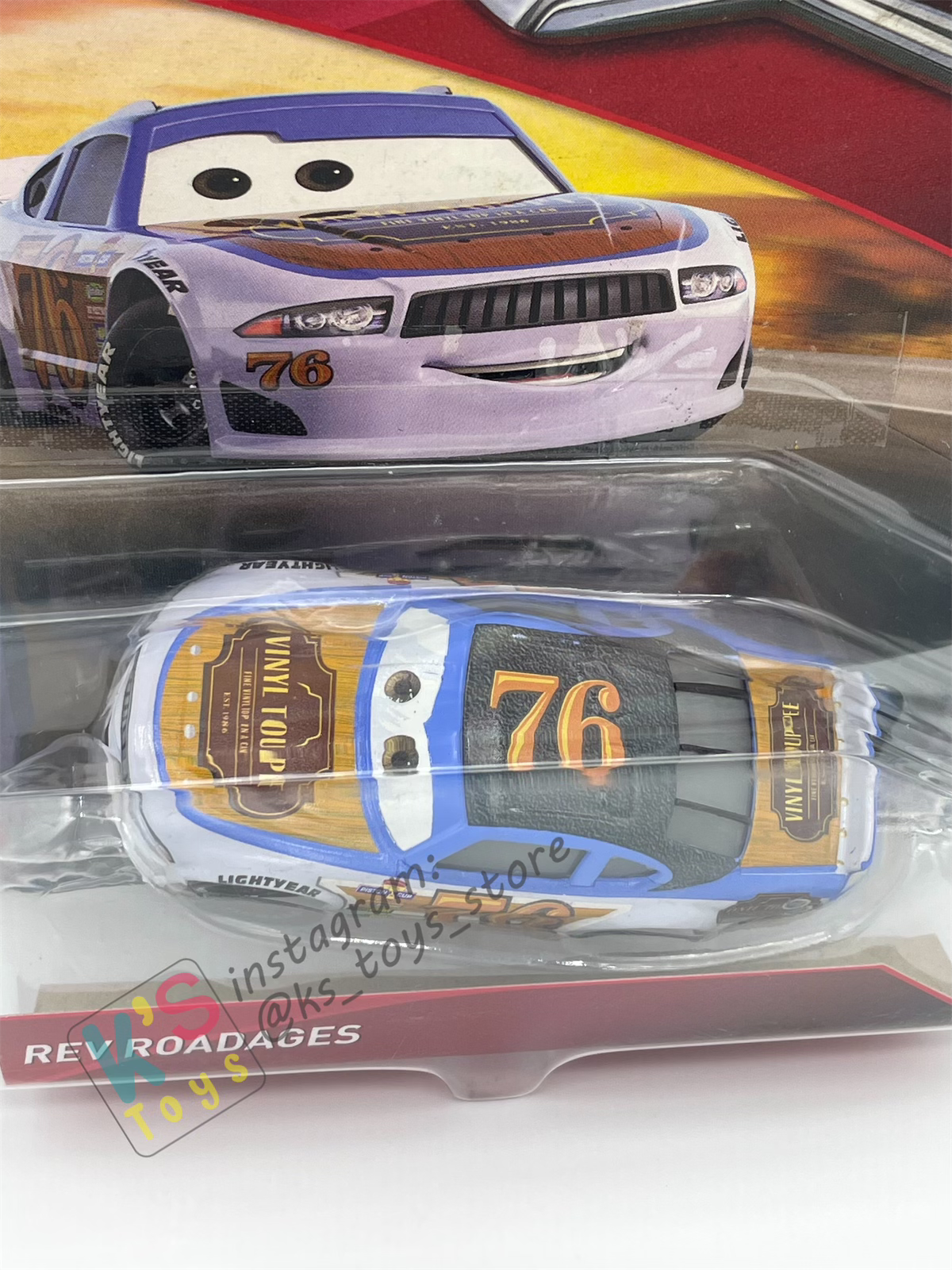 DISNEY PIXAR CARS "REV ROADAGES" PISTON CUP RACERS SERIES - BNIP (BLISTER SIGN OF RE-SEALED)