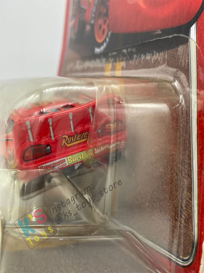 DISNEY PIXAR CARS "LIGHTNING MCQUEEN WITH BUMPER STICKERS" THE WORLD OF CARS SERIES - BNIP