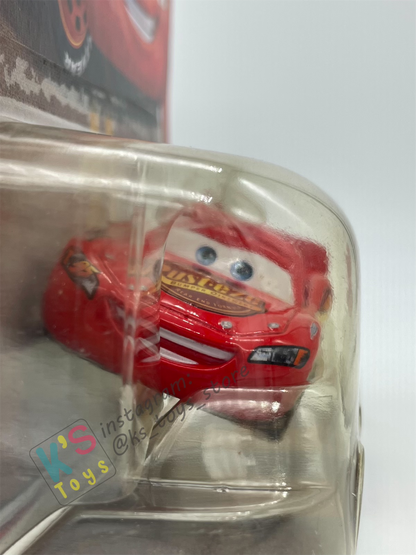 DISNEY PIXAR CARS "LIGHTNING MCQUEEN WITH BUMPER STICKERS" THE WORLD OF CARS SERIES - BNIP