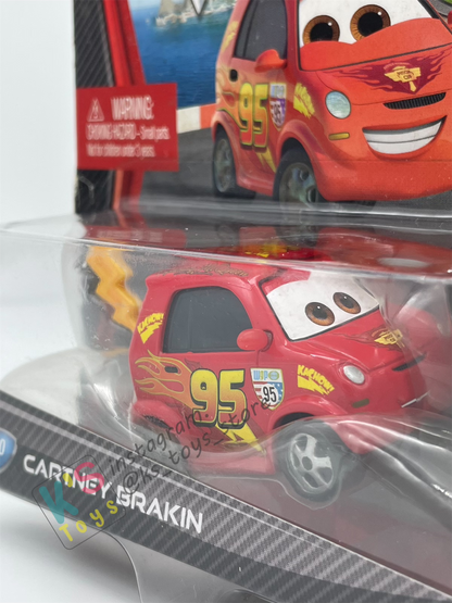 DISNEY PIXAR CARS "CARTNEY BRAKIN" CHASE CARS 2 SERIES - BNIP