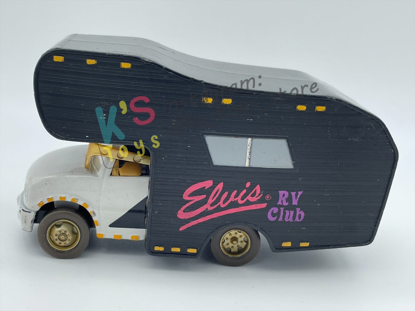 PRE-OWNED / LOOSE DISNEY PIXAR CARS - "ELVIS RV" CARS 1 PISTON CUP SERIES - PLAYED IN GOOD CONDITION - READ DESCRIPTION!!!!!!!!!!