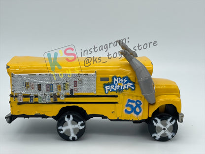 PRE-OWNED / LOOSE DISNEY PIXAR CARS - "MISS FRITTER" CARS 3 THUNDER HOLLOWS SERIES - PLAYED IN GOOD CONDITION - READ DESCRIPTION!!!!!!!!!!