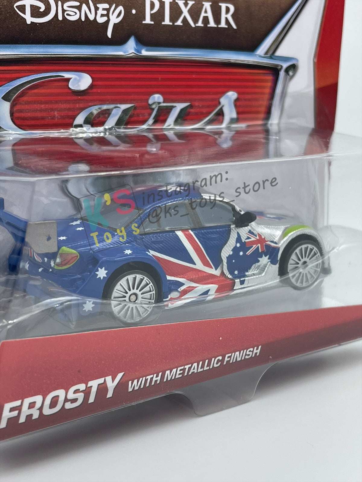 DISNEY PIXAR CARS BY MATTEL 1:55, "FROSTY WITH METALLIC FINISH" - METALLIC DECO SILVER SERIES - BNIP