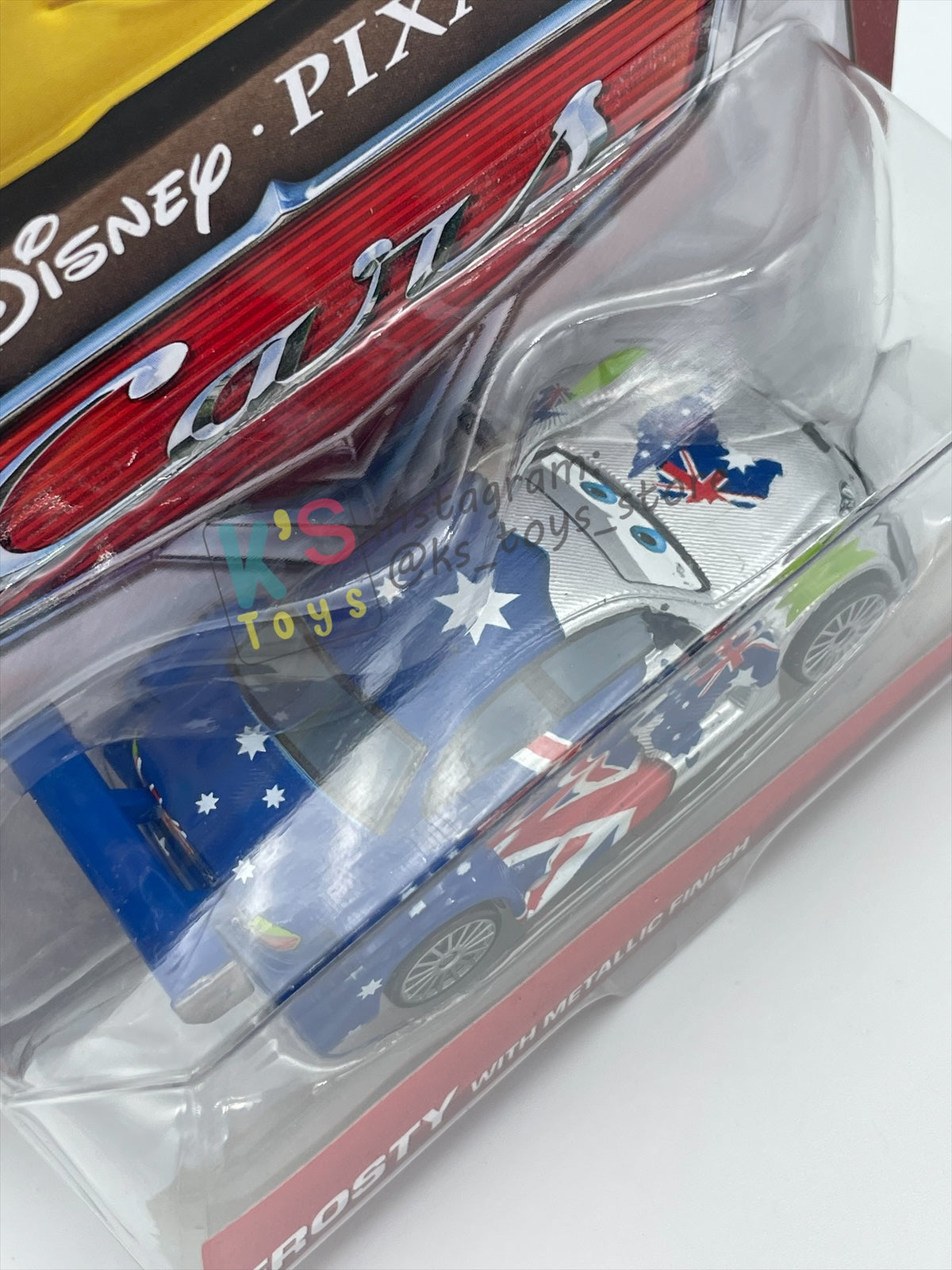 DISNEY PIXAR CARS BY MATTEL 1:55, "FROSTY WITH METALLIC FINISH" - METALLIC DECO SILVER SERIES - BNIP
