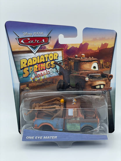 DISNEY PIXAR CARS BY MATTEL 1:55, "ONE EYE MATER" - RADIATOR SPRINGS CLASSIC SERIES - BNIP