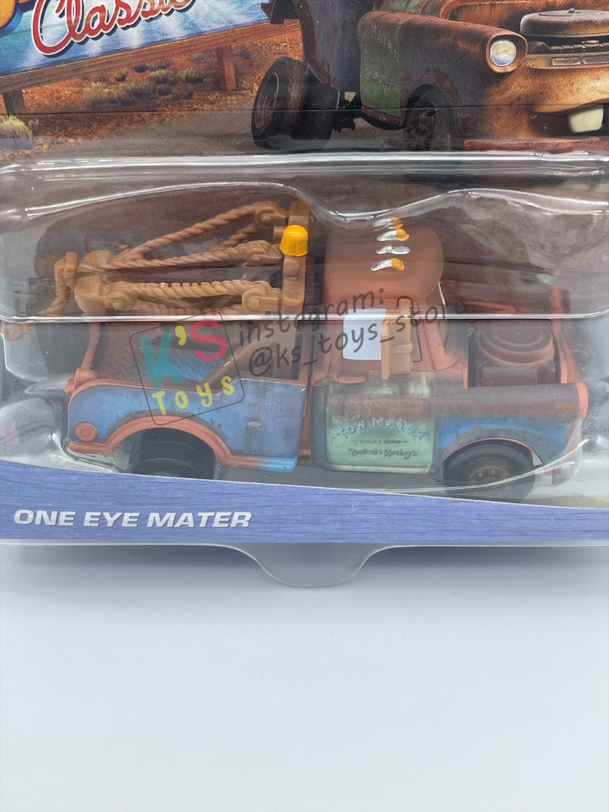 DISNEY PIXAR CARS BY MATTEL 1:55, "ONE EYE MATER" - RADIATOR SPRINGS CLASSIC SERIES - BNIP