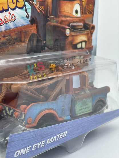 DISNEY PIXAR CARS BY MATTEL 1:55, "ONE EYE MATER" - RADIATOR SPRINGS CLASSIC SERIES - BNIP