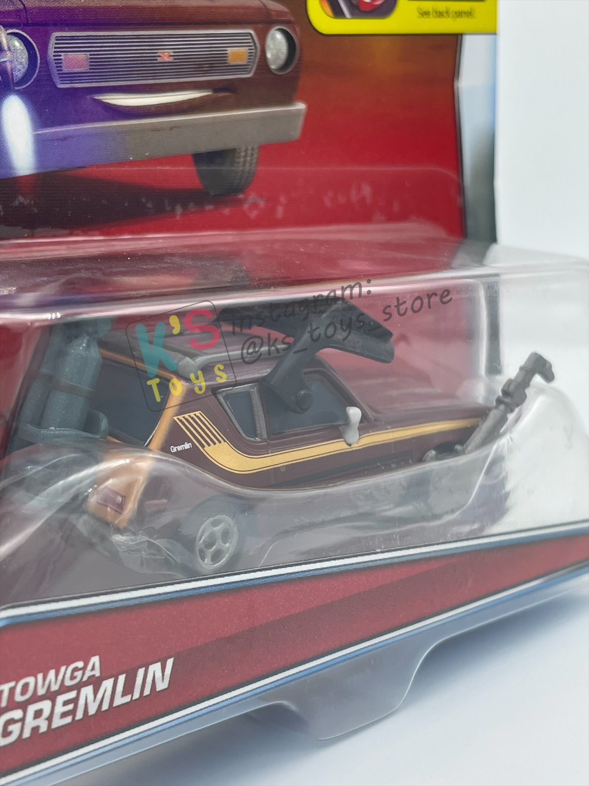 DISNEY PIXAR CARS BY MATTEL 1:55, TOWGA GREMLIN - CARS 2 OIL GRIG GETAWAY SERIES - BNIP