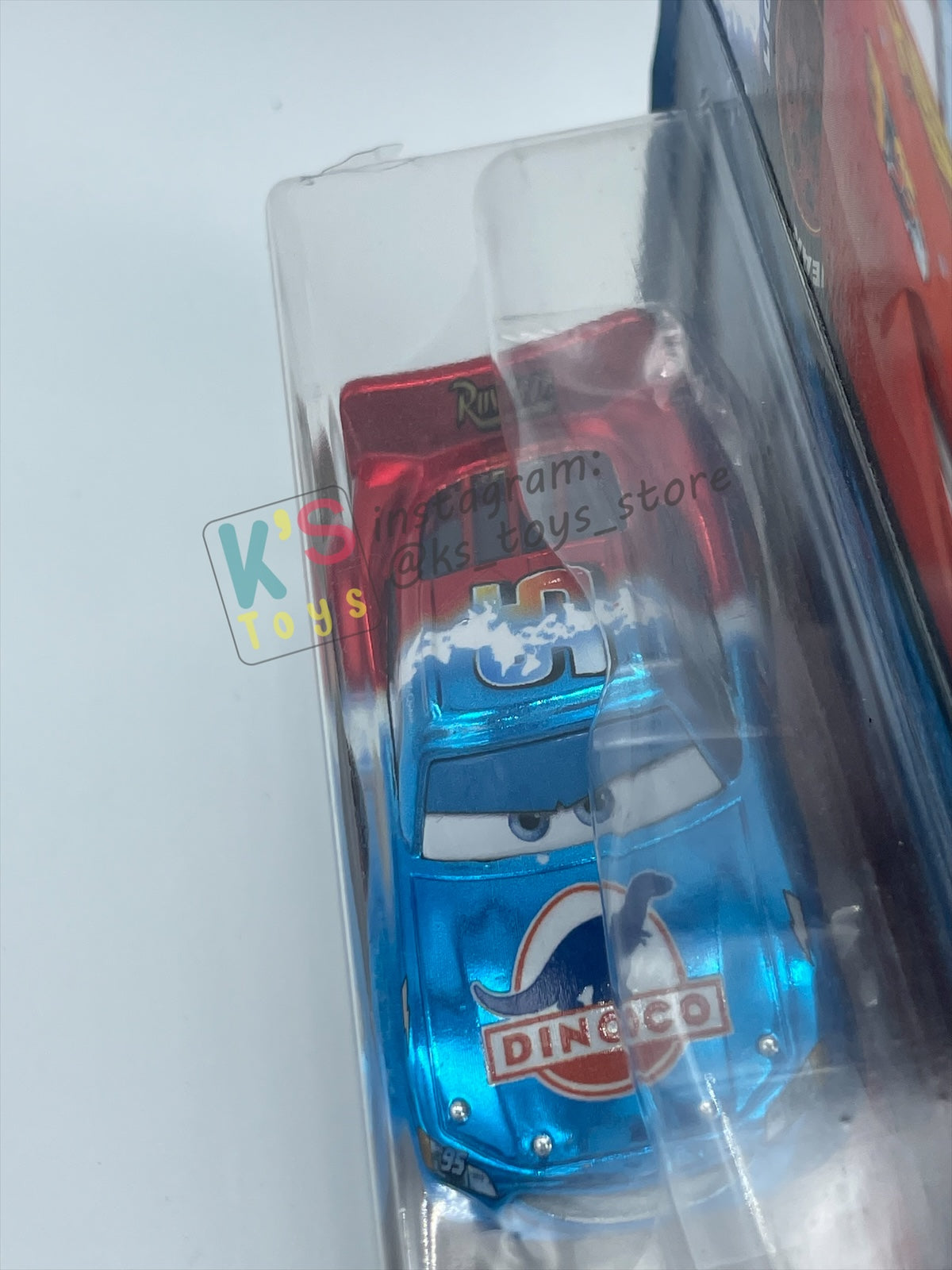 RARE DISNEY PIXAR CARS BY MATTEL 1:55, "METALLIC FINISH TRANSFORMING LIGHTNING MCQUEEN" - DINOCO DAY DREAM SUPERCHASE SERIES - BNIP