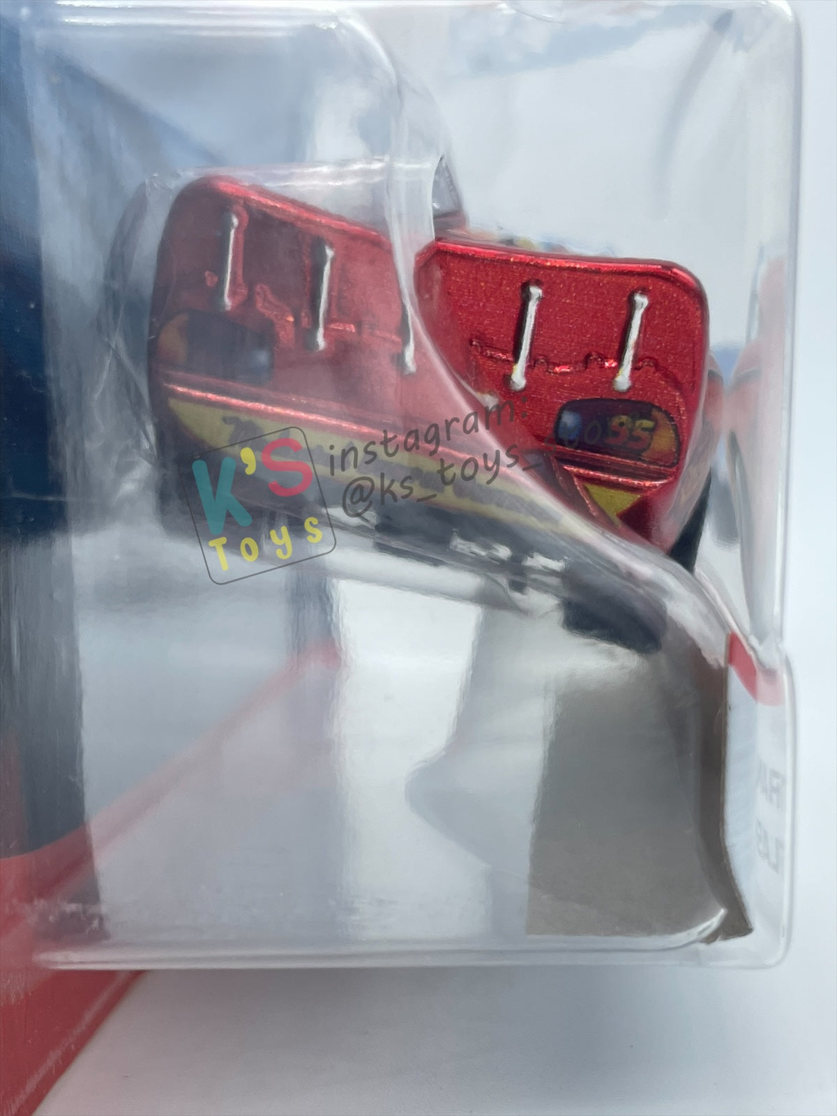 RARE DISNEY PIXAR CARS BY MATTEL 1:55, "METALLIC FINISH TRANSFORMING LIGHTNING MCQUEEN" - DINOCO DAY DREAM SUPERCHASE SERIES - BNIP