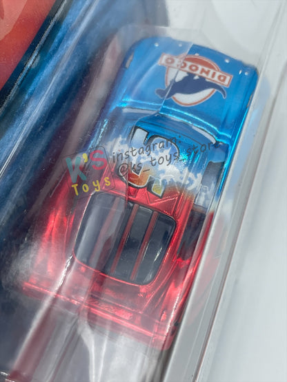 RARE DISNEY PIXAR CARS BY MATTEL 1:55, "METALLIC FINISH TRANSFORMING LIGHTNING MCQUEEN" - DINOCO DAY DREAM SUPERCHASE SERIES - BNIP