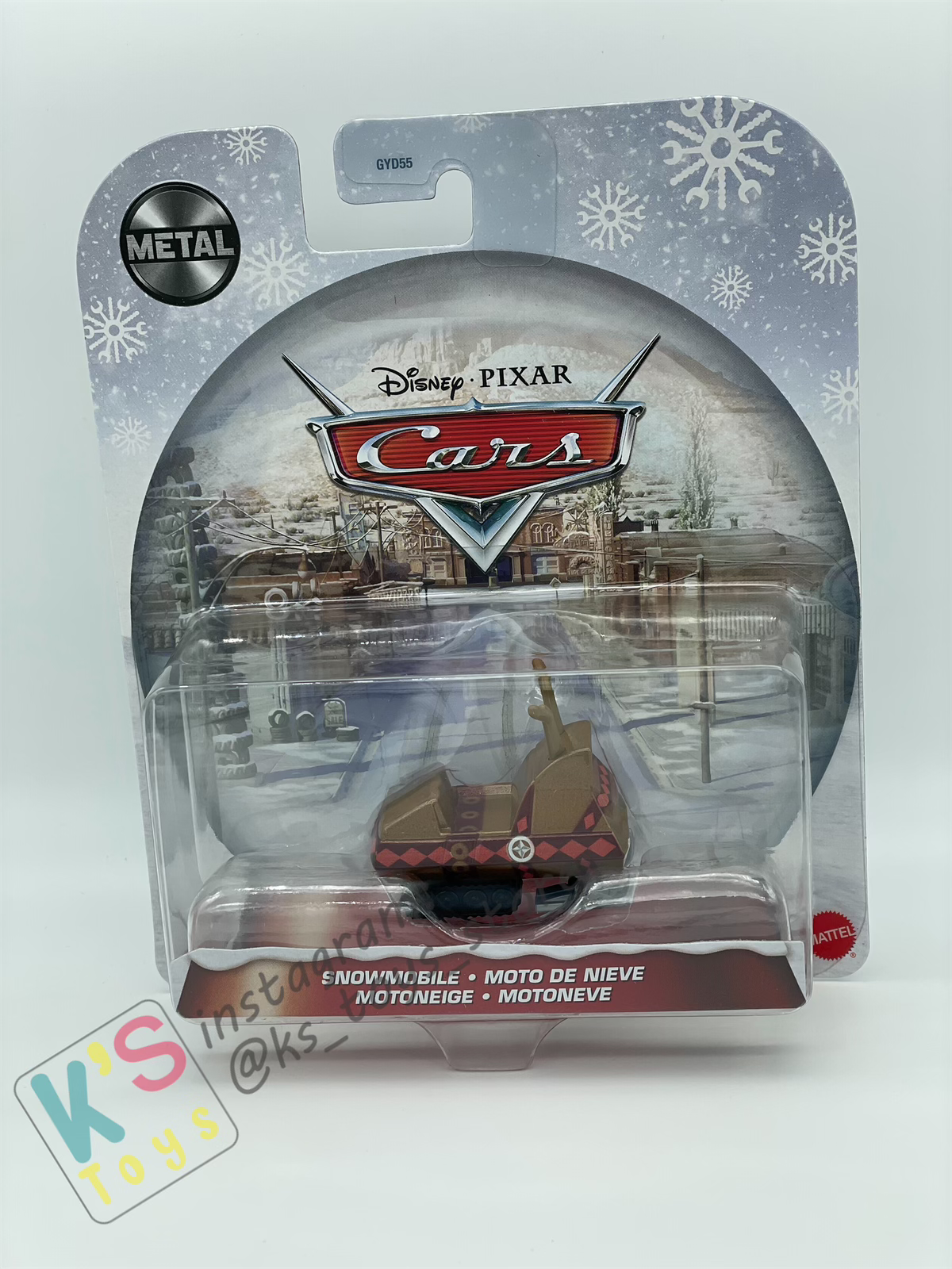 Winter Series SNOWMOBILE Die Cast 1:55 Disney Pixar Cars by Mattel, BNIP