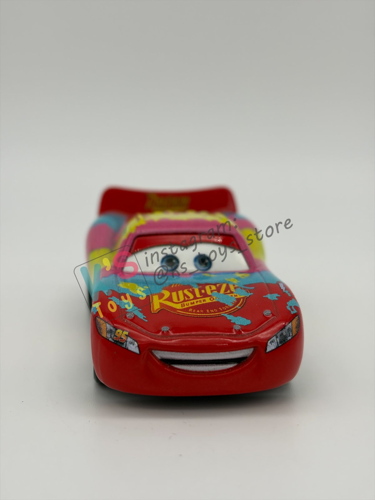 PRE-OWNED / LOOSE DISNEY PIXAR CARS 1:55 BY MATTEL - "EASTER LIGHTNING MCQUEEN (VARIANT)" EASTER SERIES - MINT CONDITION