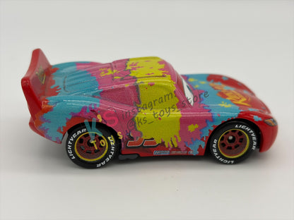 PRE-OWNED / LOOSE DISNEY PIXAR CARS 1:55 BY MATTEL - "EASTER LIGHTNING MCQUEEN (VARIANT)" EASTER SERIES - MINT CONDITION