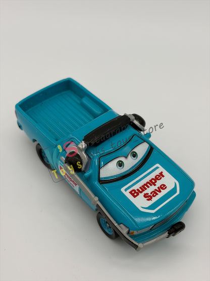 PRE-OWNED / LOOSE DISNEY PIXAR CARS 1:55 BY MATTEL - "BEN DOORDAN / BUMPER SAVE CREW CHIEF" CARS DINOCO 400 - NEAR  MINT CONDITION