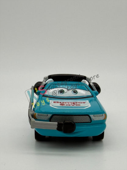 PRE-OWNED / LOOSE DISNEY PIXAR CARS 1:55 BY MATTEL - "BEN DOORDAN / BUMPER SAVE CREW CHIEF" CARS DINOCO 400 - NEAR  MINT CONDITION