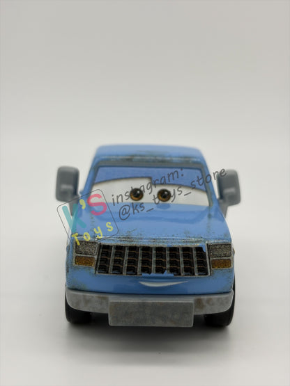 PRE-OWNED / LOOSE DISNEY PIXAR CARS 1:55 BY MATTEL - "BARNEY CONES" CARS ON THE ROAD - NEAR  MINT CONDITION
