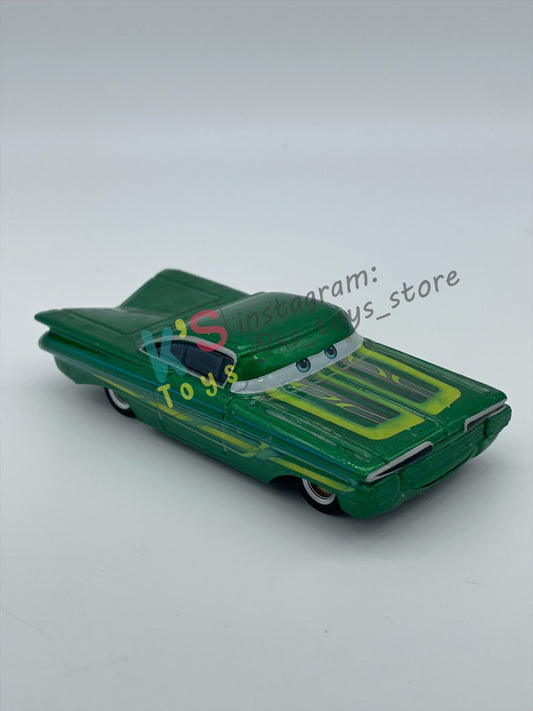 PRE-OWNED / LOOSE DISNEY PIXAR CARS BY MATTEL - GREEN RAMONE (CARS 1) - NEAR MINT CONDITION - READ DESCRIPTION!!!!!!!!!!!