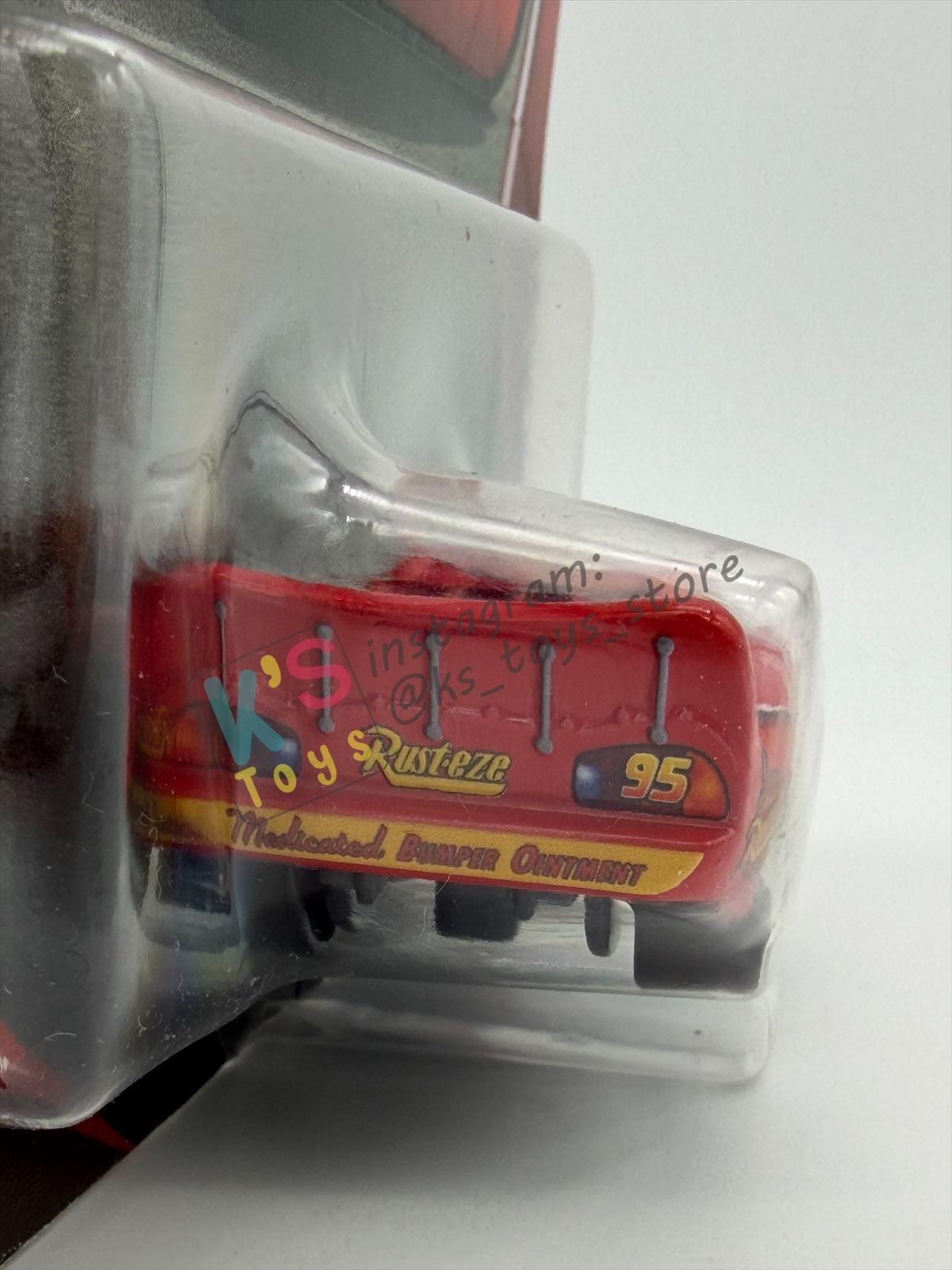 DISNEY PIXAR CARS BY MATTEL 1:55, "LIGHTNING MCQUEEN CARS 1 WITH RUSTEZE STICKER" - 2026 RE-RELEASED 20TH ANNIVERSARY CARD - BNIP