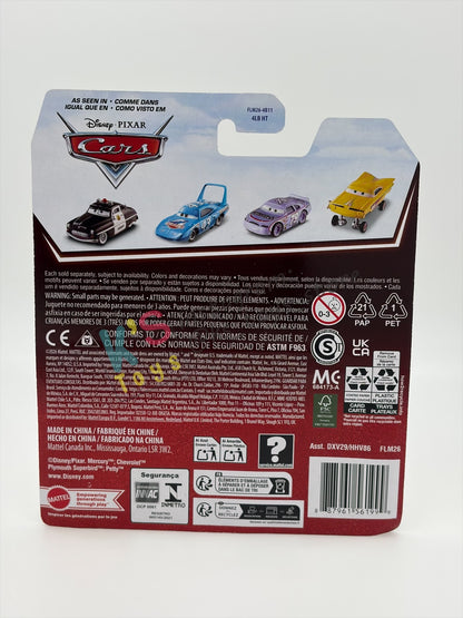 DISNEY PIXAR CARS BY MATTEL 1:55, "LIGHTNING MCQUEEN CARS 1 WITH RUSTEZE STICKER" - 2026 RE-RELEASED 20TH ANNIVERSARY CARD - BNIP