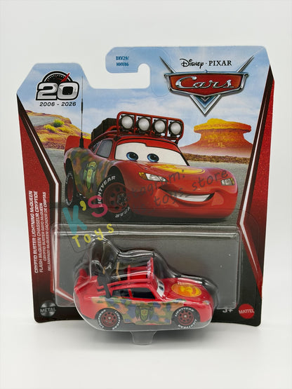 DISNEY PIXAR CARS BY MATTEL 1:55, "CRYPTID BUSTER LIGHTNING MCQUEEN" - 2026 RE-RELEASED 20TH ANNIVERSARY CARD - BNIP