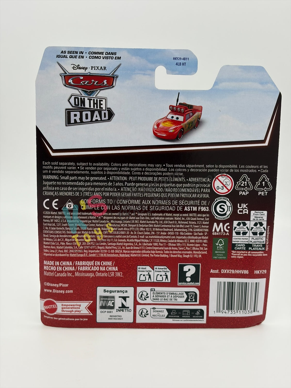 DISNEY PIXAR CARS BY MATTEL 1:55, "CRYPTID BUSTER LIGHTNING MCQUEEN" - 2026 RE-RELEASED 20TH ANNIVERSARY CARD - BNIP