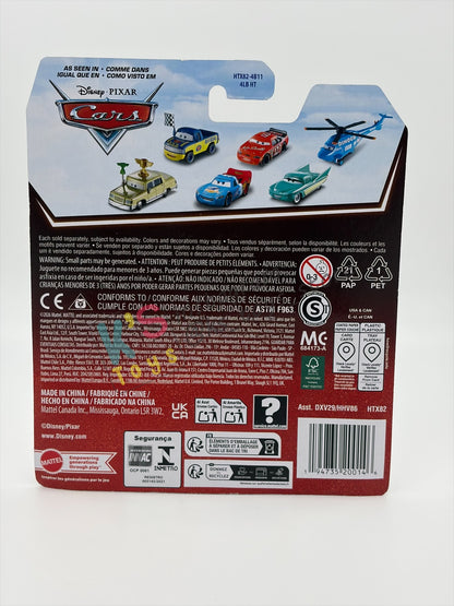 DISNEY PIXAR CARS BY MATTEL 1:55, "RADIATOR SPRINGS LIGHTNING MCQUEEN" - 2026 RE-RELEASED 20TH ANNIVERSARY CARD - BNIP