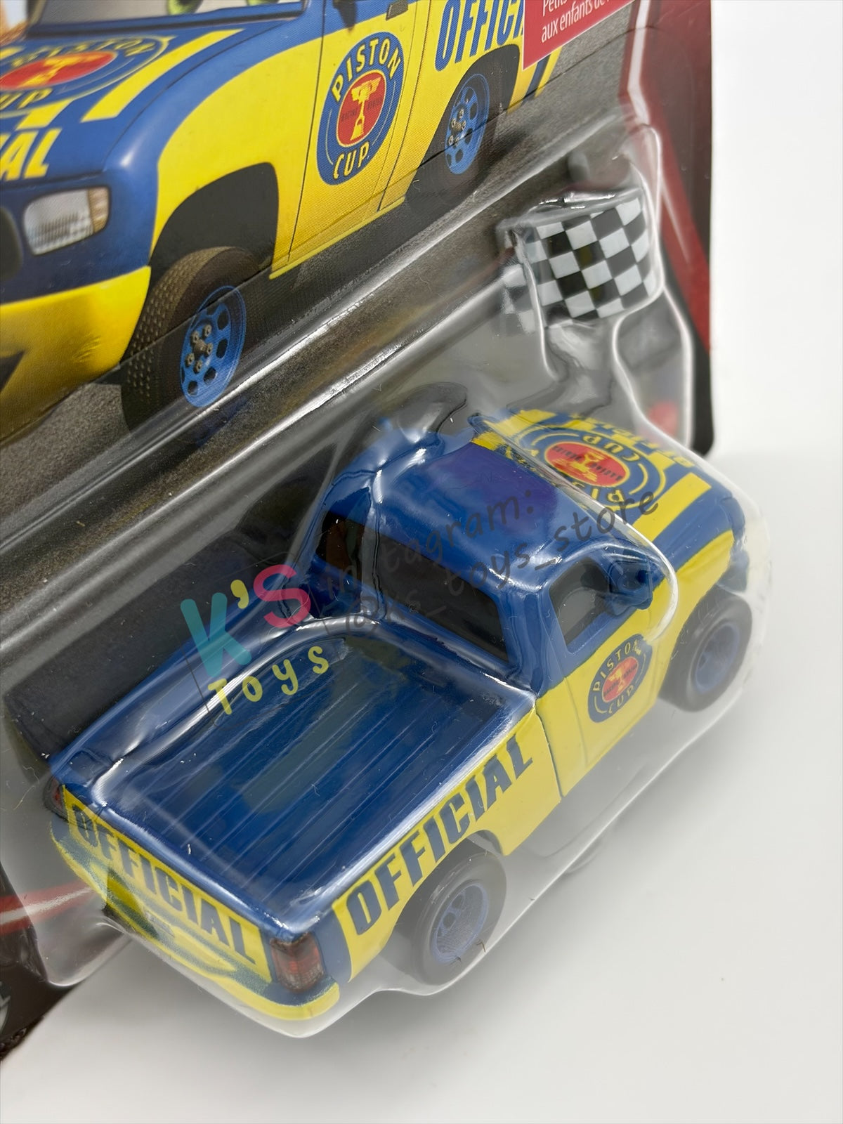 DISNEY PIXAR CARS BY MATTEL 1:55, "DEXTER HOOVER WITH CHECKERED FLAG" - 2026 RE-RELEASED 20TH ANNIVERSARY CARD - BNIP