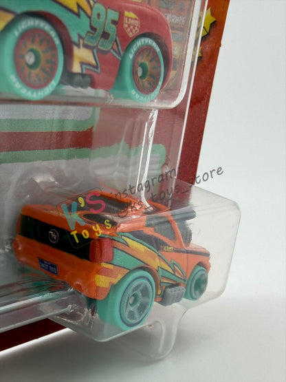 MINI RACERS DISNEY PIXAR CARS 3-PACK "RACE TO CELEBRATE LIGHTNING MCQUEEN / LUGI / RACE TO CELEBRATE SNOT ROD"- 2026 NEW RELEASE - BNIP