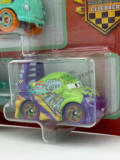 MINI RACERS DISNEY PIXAR CARS 3-PACK RACE TO CELEBRATE SERIES  "FILLMORE / MATER / WINGO"- 2026 NEW RELEASE - BNIP