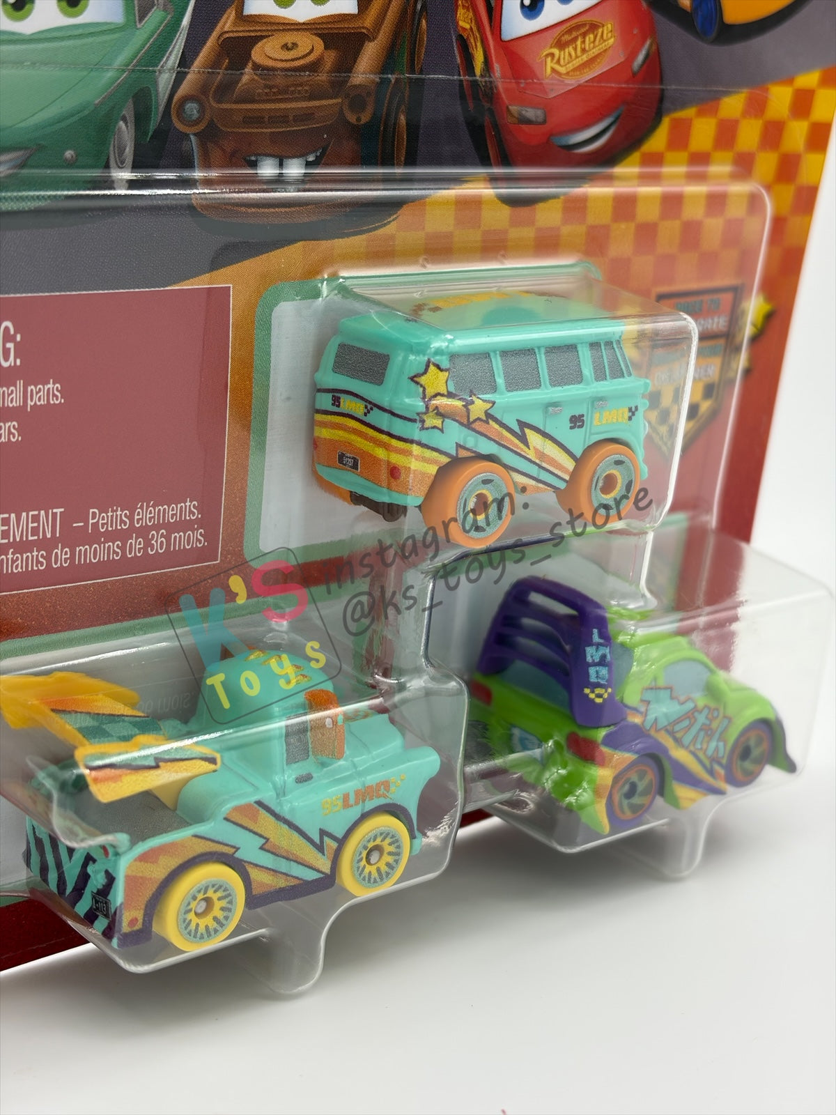 MINI RACERS DISNEY PIXAR CARS 3-PACK RACE TO CELEBRATE SERIES  "FILLMORE / MATER / WINGO"- 2026 NEW RELEASE - BNIP