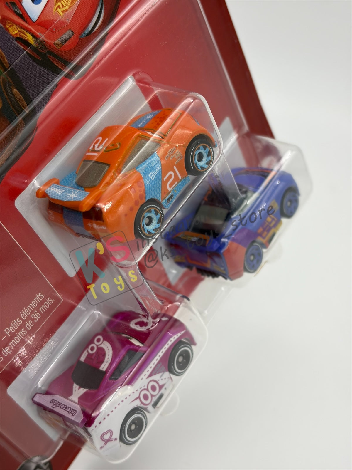 MINI RACERS DISNEY PIXAR CARS 3-PACK RYAN INSIDE LANEY, BARRY DEPEDAL, AND FLIP DOVER - 2026 RE-RELEASED - BNIP