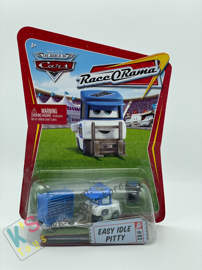 Rare Disney Pixar Cars by Mattel, Easy Idle Pitty - Race Orama Series - BNIP