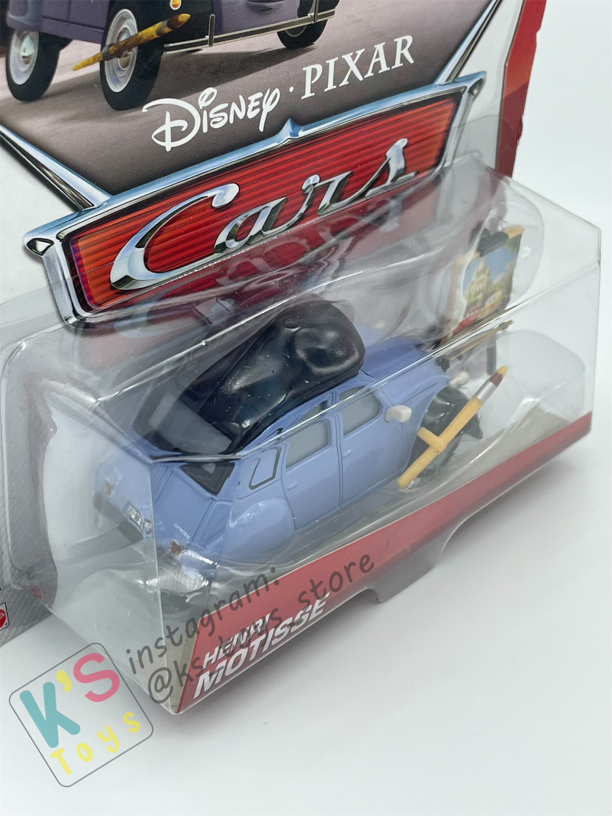 Rare Disney Pixar Cars 1:55 by Mattel, Henry Motisse - Paris Tour - BNIP