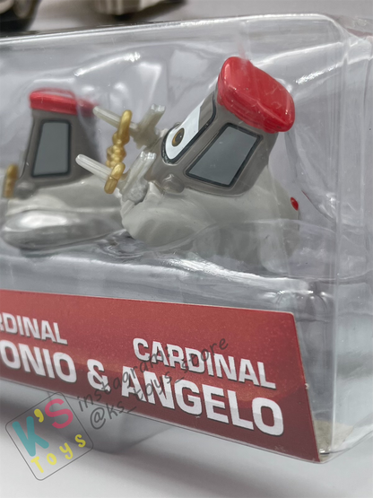 Disney Pixar Cars 1:55 by Mattel 2-Pack Race Fans Series, Father Burke, Cardinal Antonio, and Cardinal Angelo - BNIP