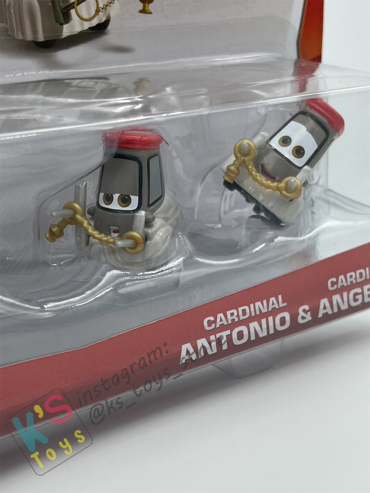 Disney Pixar Cars 1:55 by Mattel 2-Pack Race Fans Series, Father Burke, Cardinal Antonio, and Cardinal Angelo - BNIP