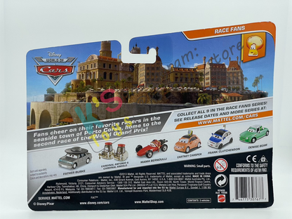 Disney Pixar Cars 1:55 by Mattel 2-Pack Race Fans Series, Father Burke, Cardinal Antonio, and Cardinal Angelo - BNIP