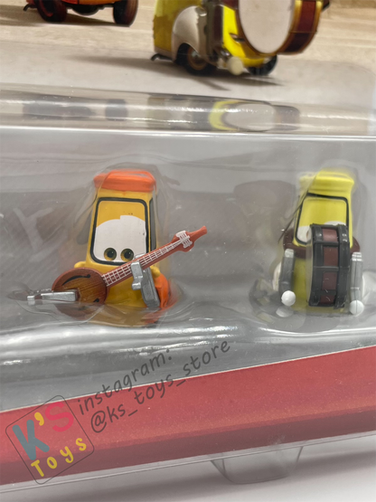 Disney Pixar Cars 1:55 by Mattel 2-Pack Festival Italiano, UNCLE TOPOLINO'S BAND - BNIP
