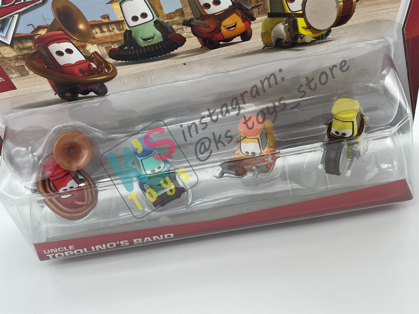 Disney Pixar Cars 1:55 by Mattel 2-Pack Festival Italiano, UNCLE TOPOLINO'S BAND - BNIP