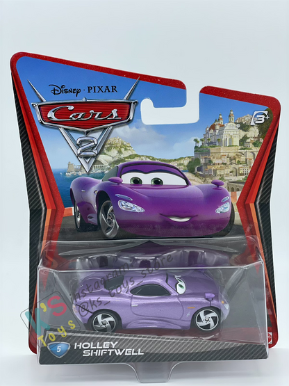DISNEY PIXAR CARS BY MATTEL, "HOLLEY SHIFTWELL" CARS 2 - BNIP